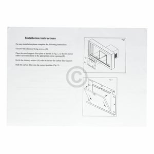 Kohlefilter Smeg FLT4 690073210 224x214mm für Dunstabzugshaube