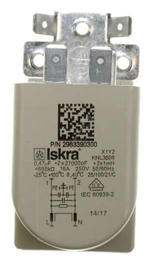 Entstörfilter für Trockner Beko/Grundig/Arçelik C00875058 ISKRA-KNL3508