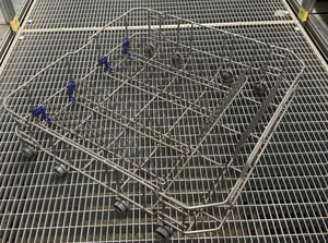 Geschirrkorb unten für Geschirrspüler Midea 12976000001347 mit Rollen