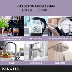 Zitronensäure PADOMA 10090132 für Haushaltsgeräte 1000ml