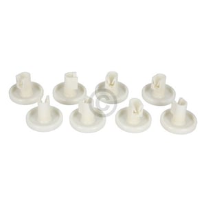 Korbrolle wie ZANUSSI 5026997100/3 für Unterkorb Geschirrkorb Geschirrspüler 8Stk