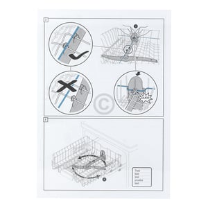Sprüharm oben 11012631 für Bosch und Siemens Geschirrspüler