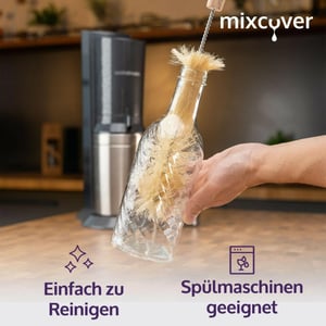 Elegante Glasflasche (transparent) für den SodaStream Crystal 2.0
