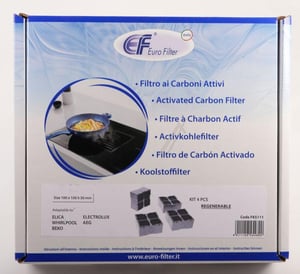 Elica Ofen Aktivkohlefilter 4er-Set 96x96x40cm Luftreinigung