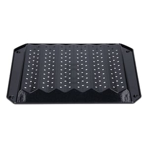 Grillblech Grillschale Ofenblech 380x330mm 30mm hoch emailliert mit Lochung