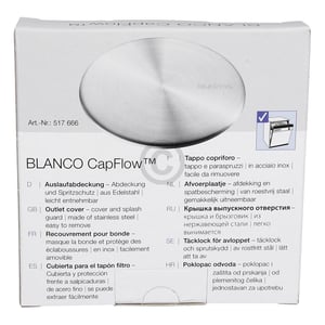 Auslaufabdeckung 114mmØ BLANCO CapFlow  517666 für Küchenspüle