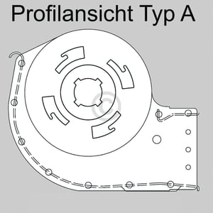 Querstromlüfter TypA Motor rechts 00140210 140210 Bosch, Siemens, Neff