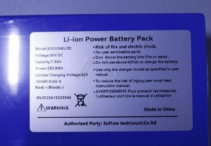 Akku SoFlow 800.570.27 36V 7800mAh für E-Scooter SO ONE LITE