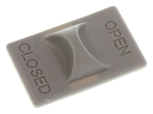 Filterflansch IX für Whirlpool Dunstabzugshaube 488000138698 Bedienknopf, Grau