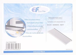 Kohlefilter für Ofen Eurofilter 17006837 Passend Bosch Siemens, Aktivkohle