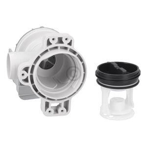 Ablaufpumpe mit Kopf Sieb passend für Amica 1049834 BLUPARTS in Waschmaschine