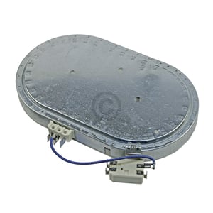 Strahlheizkörper 245x140mm 1800/1000W 230V oval Bauknecht 481231018896 für Kochfeld