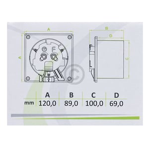 Wohnraumventilator 100erR weiß mit Kugellager Bewegungsmelder für Wand Decke Bad Toilette etc