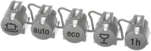 Tastensatz für Geschirrspüler Bosch 10005823 Edelstahl, 5 Tasten