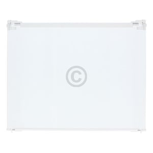 Glasplatte LIEBHERR 7272636 495x400mm mit Leisten für Auszugsschiene Gefrierschrank