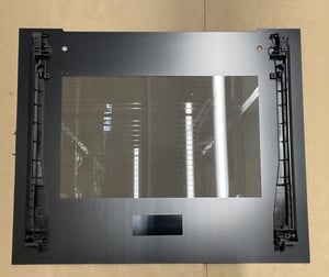 Ofen-Frontglas 60cm Bosch/Siemens 20005568 Schwarz, für Backöfen