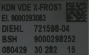 Bedienblende 00670429