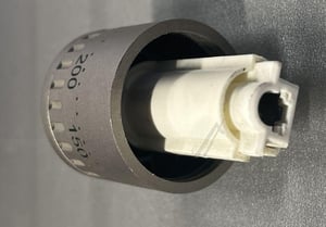 Drehknopf für Amica Ofen 8045257 versenkbar, Edelstahl