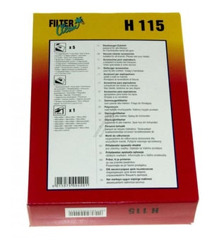 H115 Beutel für Staubsauger Filterclean 000244K 5+1