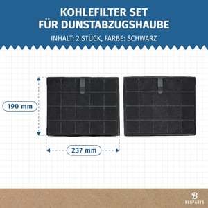 Kohlefilter Set passend für Electrolux 50267586001 für Dunstabzugshaube 2Stk
