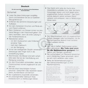 Fleischwolfaufsatz Kenwood KAX950ME AW20011012 für Küchenmaschine