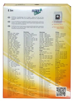 Staubbeutel für Staubsauger FilterClean FL0007K 4er-Pack