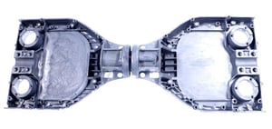 Aluminium-Plattenset SoFlow 800.111.10 für Flowpad 3.0 E-Scooter Gehäuse