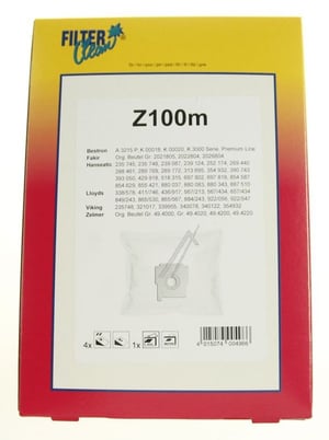 Microfilter-Set für Staubsauger Filterclean FL0009K 4 Mikrobeutel + 2 Mikrofilter