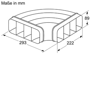 Flachkanalbogen horizontal 90° Siemens HZ9VDSB1