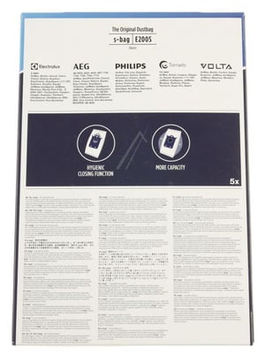 Filterbeutel Electrolux E200S s-bag® Classic 9001684621 für Bodenstaubsauger