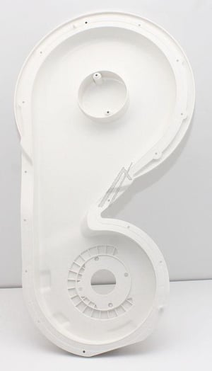 Abdeckung hinterer Luftkanal für Trockner Haier 49128872 Luftkanal hinten
