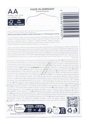 Varta Longlife Power AA-Batterien 4906121414 4er-Blister