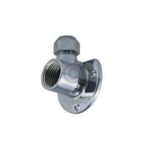 Wandscheibe mit Quetschverschraubung 1/2"x10mmØ zur Sanitärinstallation