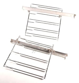 Vollauszug 1-fach für Ofen Bosch Siemens 17008736 Gitter, Cliprail, beidseitig, 15kg, nicht Pyrolyse