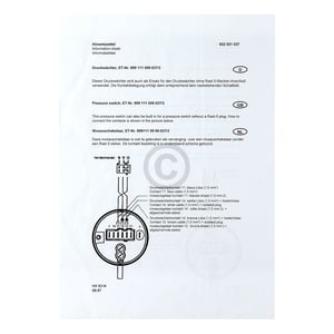 Druckwächter 2-fach 111099472 AEG, Electrolux, Juno, Zanussi, EFS Gruppe