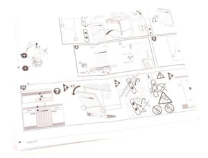 Schablone Einbau für Geschirrspüler Electrolux Aeg 140035669583 Einbauhilfe