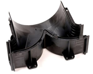 Verbindung Umwälzung für Dunstabzugshaube Whirlpool Indesit 488000924974 Umluftsystem Flachrohr Verbinder