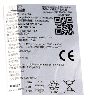 BMZ Akku-Pack D5 SW SUNPOWER 2 für Staubsauger Saeco 300008752451 wiederaufladbar