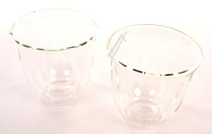 Doppelwandige Cappuccinogläser für Kaffeemaschine DeLonghi Dlsc311 270ml, 2er-Set