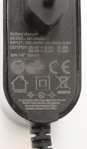 Mc2805b-v Netzteil für Midea Staubsauger 29VDC/0,5A