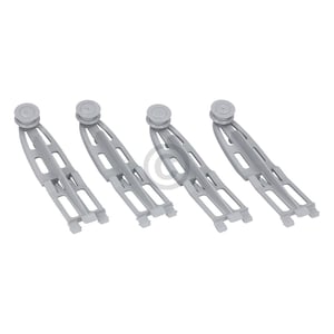 Korbrolle mit Halter für Oberkorb Bauknecht 481252888117 für Geschirrspüler 4Stk