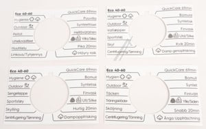 Programmscheibe für Waschmaschine Electrolux 140283619025 Knopf selbstklebend