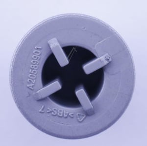 Mechanische Drucktaste Silber für Ofen Electrolux Aeg 140205899010 mechanisches Bedienelement
