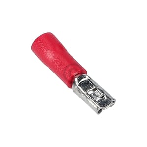 Flachsteckhülsen rot 2,8mm für 0,5 - 1,5 mm² Aderquerschnitt 100Stk