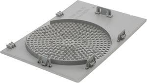 Wärmetauscherabdeckung für Bosch Trockner 11008318 Silber, Inox