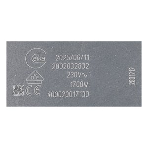 Heizelement 180mm 1700w Bauknecht C00972031 für Kochfeld Bauknecht