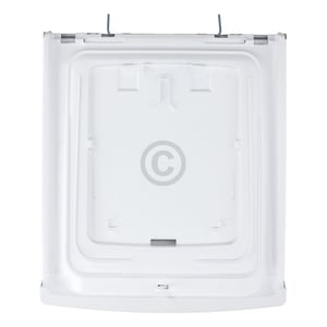 Gerätedeckel mit Rahmen Griff Feder Haken Bauknecht 481010771230 für Toplader Waschmaschine