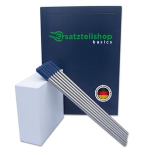 Edelstahl Glashalter für Geschirrspüler mit blauen Kappen - Set Bierliebhaber