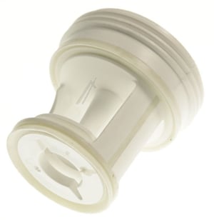 Flusensieb mit Schraubgriff für Waschmaschine Com 41004157 Kunststoff, weiß