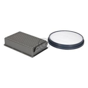 Filterset wie Rowenta ZR-005901 Abluftfilterkassette Lamellenfilter + Rundfilter für Bodenstaubsauger
